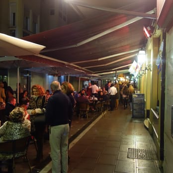 Cafe Modelo - packed outside, even late - Coffee & Tea Near Me - La Linea de la Concepcion, California