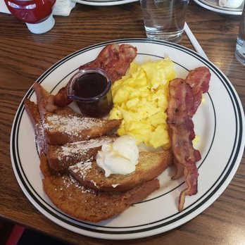 Mimi's Cafe - Brioche French toast (scrambled eggs were bland) - American Near Me - Elk Grove, California Mimi's Cafe - Brioche French toast (scrambled eggs were bland) - American Near Me - Elk Grove, California
