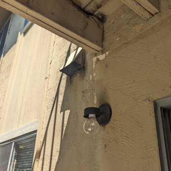 Nor Cal Realty - From the home inspection and mold report. UNSAFE balcony above my patio area. - Property Management Near Me - Hayward, California