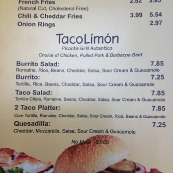 Trimana - Taco Limón Menu - American Near Me - Woodland Hills, California Trimana - Taco Limón Menu - American Near Me - Woodland Hills, California