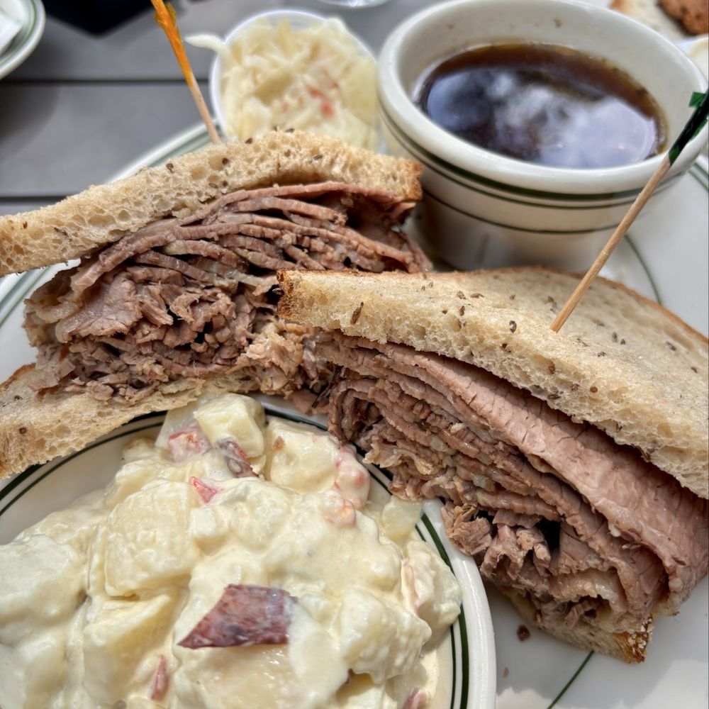 The Bagel Restaurant and Deli - Beef Brisket of Beef Full Sandwich Deluxe - Delis Near Me - Chicago, Illinois The Bagel Restaurant and Deli - Beef Brisket of Beef Full Sandwich Deluxe - Delis Near Me - Chicago, Illinois