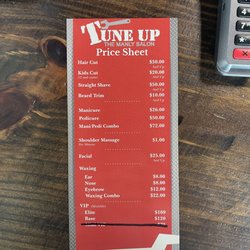 Tune Up The Manly Salon - Pricing
