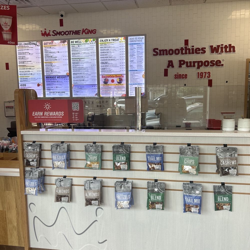 Smoothie King - a counter with menus on it - Juice Bars & Smoothies Near Me - Baltimore, Maryland Smoothie King - a counter with menus on it - Juice Bars & Smoothies Near Me - Baltimore, Maryland