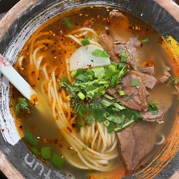Fun Noodle Bar - Beef noodle soup with spicy broth - Chinese Near Me - Lubbock, Texas