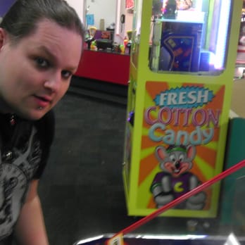 Chuck E. Cheese - They have cotton candy machines and yes the big kid aka daddy plays the games too so it is fun for the whole family. - Pizza Near Me - Kent, Washington