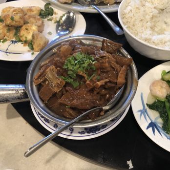 Golden Bull Restaurant - Lamb stew casserole pot. - Seafood Near Me - Chicago, Illinois Golden Bull Restaurant - Lamb stew casserole pot. - Seafood Near Me - Chicago, Illinois