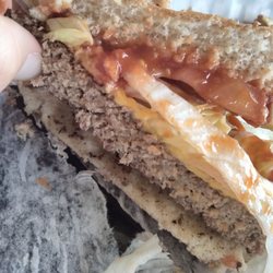 The Hooch Hideaway - Over cooked "medium" burger