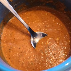 Max Porter's - Tomato Gorgonzola Soup (at home, as it's my reheated leftovers, but sooo delish!)