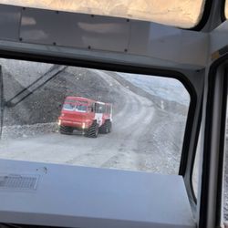 Columbia Icefield Glacier & Centre - One of 23 Ice Explorers in the entire world and 21 of them are employed here.