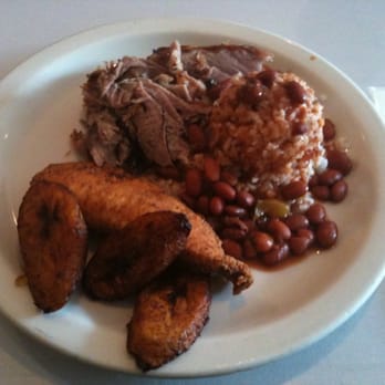 La Marginal - Rice w/ red beans, pork, white fish, and plantains. - Puerto Rican Near Me - San Antonio, Texas