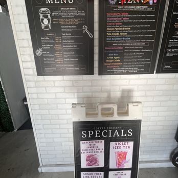 Coffee Therapy - Drink menu - Coffee & Tea Near Me - South Daytona, Florida Coffee Therapy - Drink menu - Coffee & Tea Near Me - South Daytona, Florida
