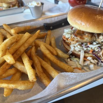 Chilly Water Brewing Company - Grilled Chicken thigh sandwich with fries - Breweries Near Me - Indianapolis, Indiana Chilly Water Brewing Company - Grilled Chicken thigh sandwich with fries - Breweries Near Me - Indianapolis, Indiana