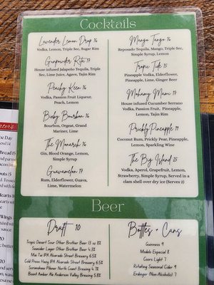 Menu photo 6 Sur at The Barnyard Carmel, CA