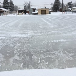 Dan Campbell - Amerimont Real Estate - The Belgrade ice rink is ready for your skates.