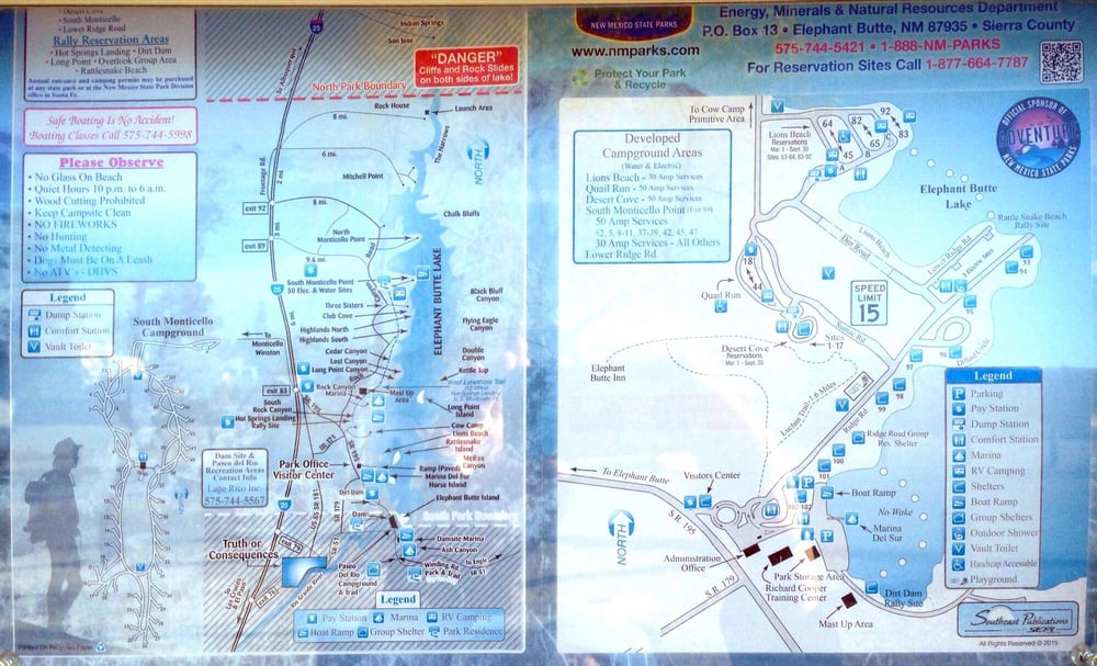 Elephant Butte Lake State Park - Lion's Beach Logo