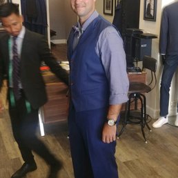 My husband right before our ceremony getting styled by Ryan My husband right before our ceremony getting styled by Ryan