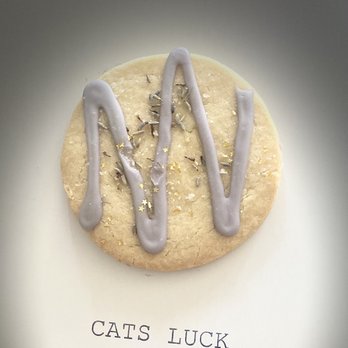 Cat's Luck - Lemon lavender shortbread cookie - Vegan Near Me - Neptune City, New Jersey Cat's Luck - Lemon lavender shortbread cookie - Vegan Near Me - Neptune City, New Jersey