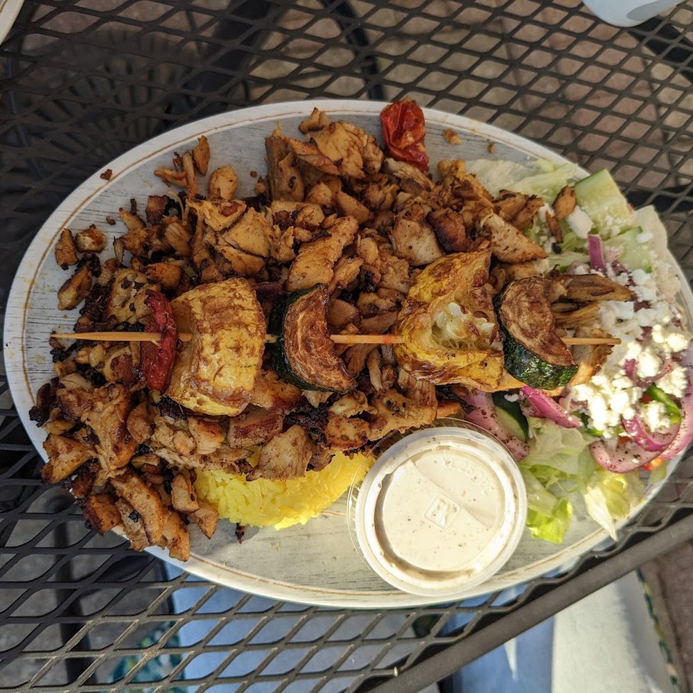 Cafe Ostro - Chicken shawarma plate - Mediterranean Near Me - Dalton, Georgia