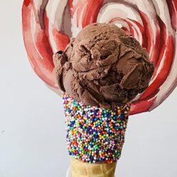 Yum Sweet Shop - Dark mocha chocolate ice cream. It was good, not the best.
