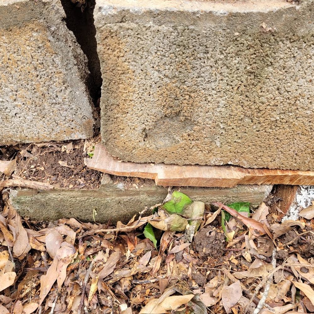 Gunnison Tree Services - Neighbors retaining wall repair photo closeup - Tree Services Near Me - Atlanta, Georgia Gunnison Tree Services - Neighbors retaining wall repair photo closeup - Tree Services Near Me - Atlanta, Georgia