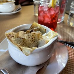 Americana - French Onion Soup with Hibiscus Spritzer