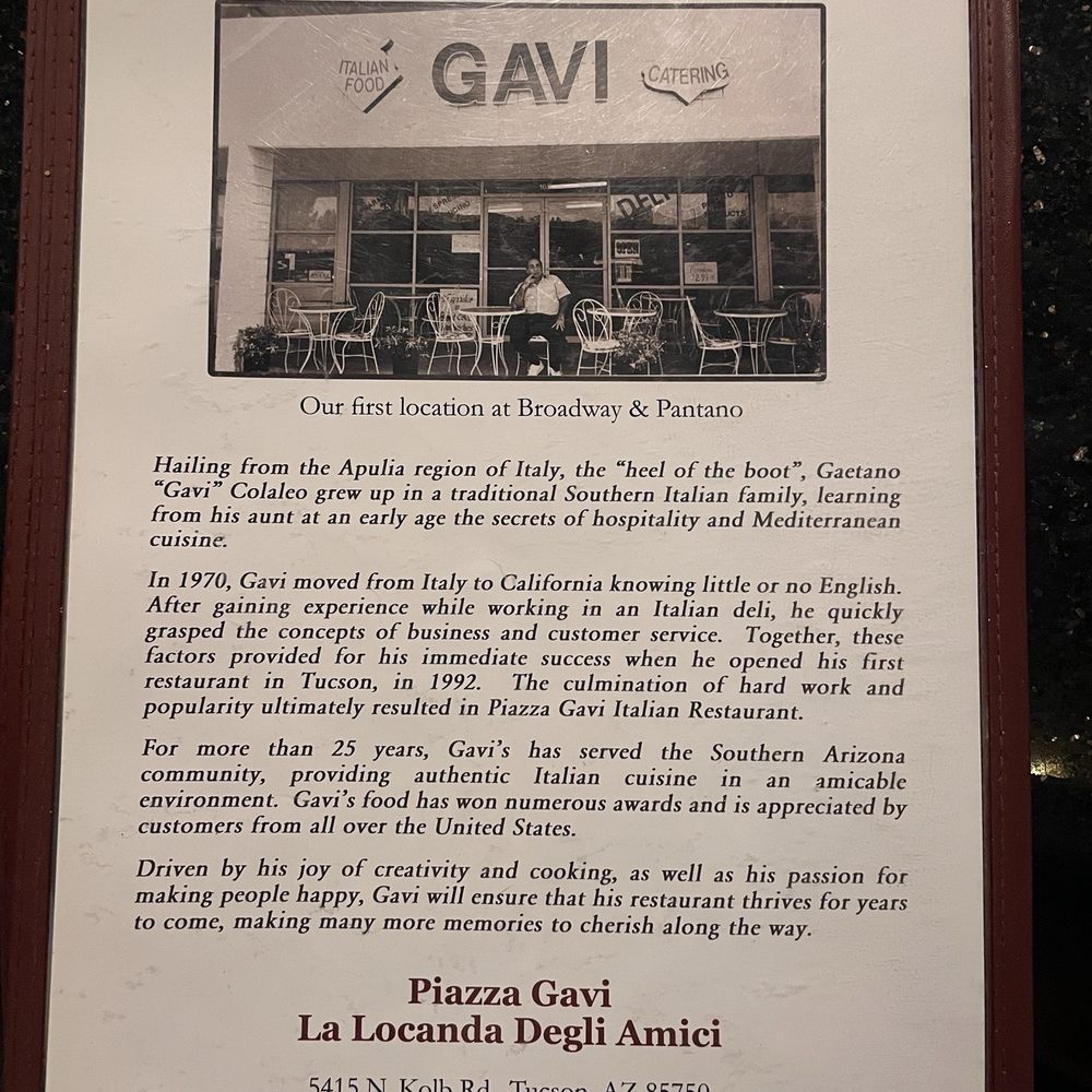 Piazza Gavi - Italian Near Me - Tucson, Arizona Piazza Gavi - Italian Near Me - Tucson, Arizona