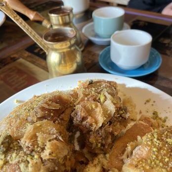 Brookline Lunch - This is amazing dish called Baklava pancake. Super good. - Diners Near Me - Cambridge, Massachusetts Brookline Lunch - This is amazing dish called Baklava pancake. Super good. - Diners Near Me - Cambridge, Massachusetts