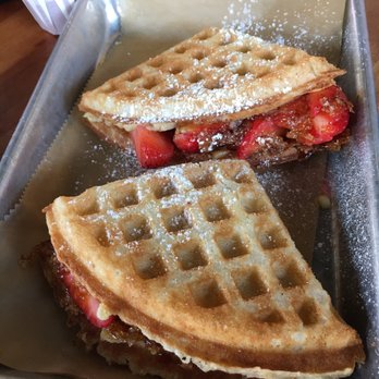 Bruxie - CREME BRÛLÉE WAFFLE WITH STRAWBERRIES YOU GUYS. THIS IS ENOUGH TO MAKE ME COME BACK. - Breakfast & Brunch Near Me - Brea, California Bruxie - CREME BRÛLÉE WAFFLE WITH STRAWBERRIES YOU GUYS. THIS IS ENOUGH TO MAKE ME COME BACK. - Breakfast & Brunch Near Me - Brea, California