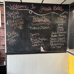 Jessie Bell's Soul Food Restaurant - Menu board