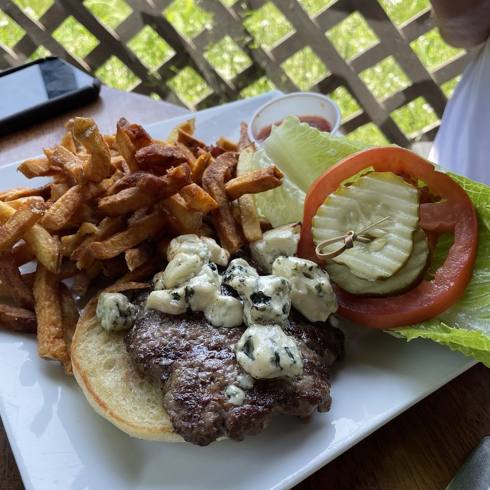 Ebenezer's Pub & Restaurant - Blue cheese burger - Pubs Near Me - Lovell, Maine Ebenezer's Pub & Restaurant - Blue cheese burger - Pubs Near Me - Lovell, Maine