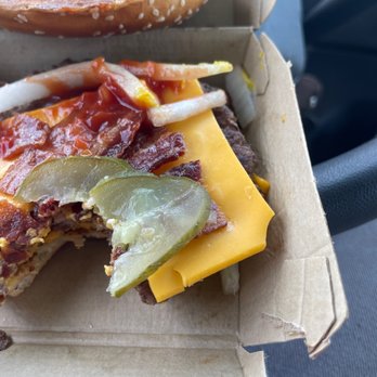 McDonald's - a hot dog with cheese and pickles - Fast Food Near Me - Georgetown, Delaware McDonald's - a hot dog with cheese and pickles - Fast Food Near Me - Georgetown, Delaware