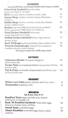 Menu photo 3 Buck ‘54 Bar & Grill Burnsville, MN Menu photo 3 Buck ‘54 Bar & Grill Burnsville, MN