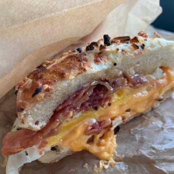 Einstein Bros. Bagels - All-Nighter breakfast bagel - Breakfast & Brunch Near Me - Dillon, Colorado Einstein Bros. Bagels - All-Nighter breakfast bagel - Breakfast & Brunch Near Me - Dillon, Colorado