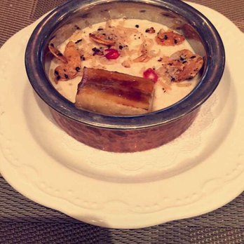 Junoon - Ma's Rice Pudding (candied almonds, puffed rice, caramelized bananas). Skip on this one. - Indian Near Me - New York, New York Junoon - Ma's Rice Pudding (candied almonds, puffed rice, caramelized bananas). Skip on this one. - Indian Near Me - New York, New York
