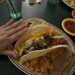 Juanito's Restaurant - Big big big fajita taco plate!