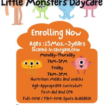 LITTLE MONSTERS DAYCARE - CLOSED - Updated June 2026 - 4141 Forsythia Dr,  Cincinnati, Ohio - Child Care & Day Care - Yelp