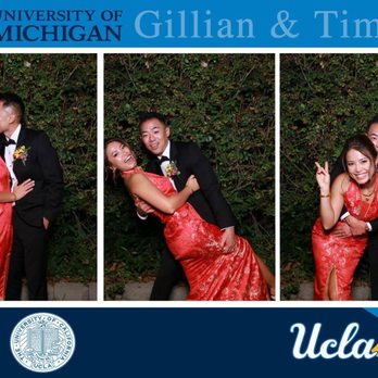 Mirror Touch Photo Booth - Don't mind the bride and groom looking a little tipsy! Our custom overlay of our alma maters! - Photo Booth Rentals Near Me Mirror Touch Photo Booth - Don't mind the bride and groom looking a little tipsy! Our custom overlay of our alma maters! - Photo Booth Rentals Near Me