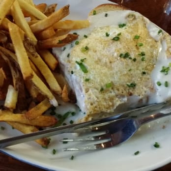 Nook - Croque Madame with fries. Tasty. - New American Near Me - Tucson, Arizona Nook - Croque Madame with fries. Tasty. - New American Near Me - Tucson, Arizona