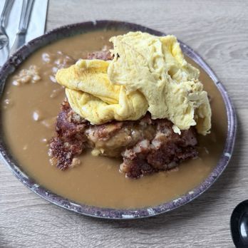 Aloha Stacks - Corn Corned Beef Hash & Eggs Loco Moco - Breakfast & Brunch Near Me - Whittier, California