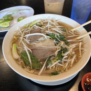 Pho Ha - Pho #1 small size (or regular) - sorry can't see the tendon and tripe but it's there! - Vietnamese Near Me - Arcadia, California Pho Ha - Pho #1 small size (or regular) - sorry can't see the tendon and tripe but it's there! - Vietnamese Near Me - Arcadia, California