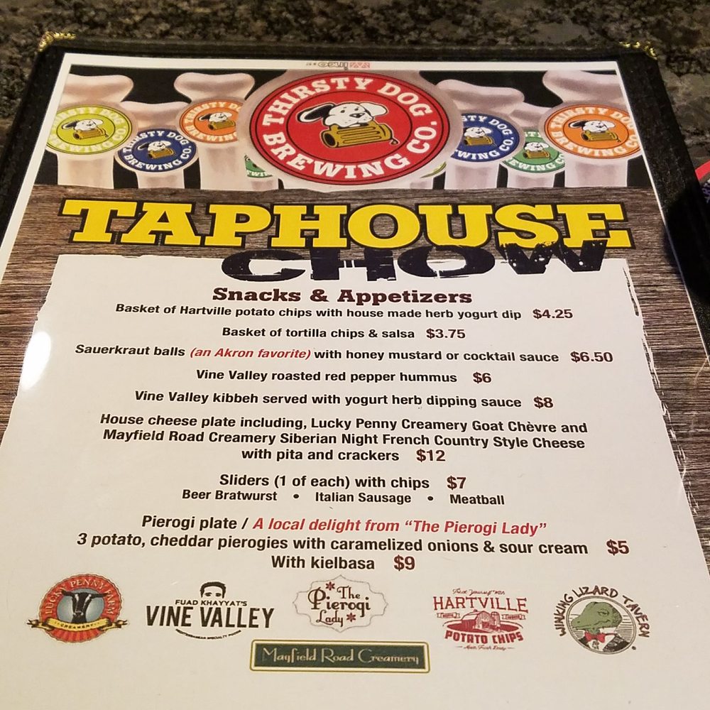 Thirsty Dog TapHouse - Share an appetizer or two - Beer Bar Near Me - Akron, Ohio Thirsty Dog TapHouse - Share an appetizer or two - Beer Bar Near Me - Akron, Ohio