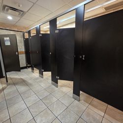 Mobil Gas station women's restroom