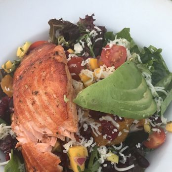 Los Agaves - Los Agaves salad with salmon.. super yummy! - Bars Near Me - Goleta, California