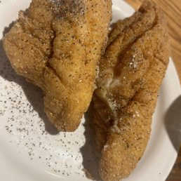 Fish covered with gravy from Mashed Potatoes Fish covered with gravy from Mashed Potatoes