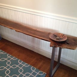 Live edge console table Live edge console table