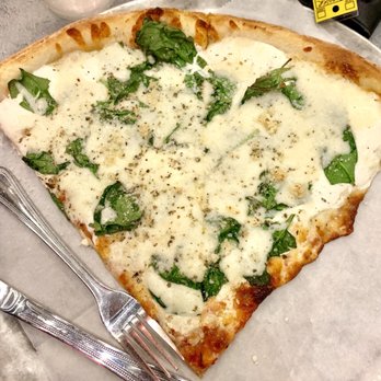 Fellini's Pizza - 2 slices of build your own : spinach and cheese - Pizza Near Me - Atlanta, Georgia Fellini's Pizza - 2 slices of build your own : spinach and cheese - Pizza Near Me - Atlanta, Georgia