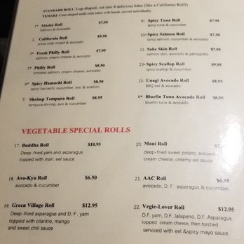 Oto Sushi - Standard and Vegetable sushi rolls - Japanese Near Me - Redmond, Washington