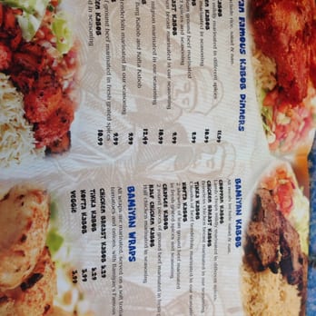 Bamiyan Kabob - Menu - Afghan Near Me - Mississauga, Ontario Bamiyan Kabob - Menu - Afghan Near Me - Mississauga, Ontario