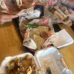 Torta, nachos, quesadillas and burritos. Yum!!! Torta, nachos, quesadillas and burritos. Yum!!!