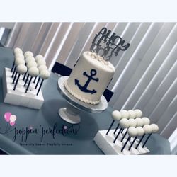 Poppin' Perfections - Ahoy, it's a boy! Cake.